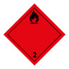 Plaque ADR - Transport Gaz inflammables - Danger Classe 2.1