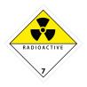 Plaque ADR - Transport Matières radioactives - Danger classe 7