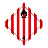 Plaque ADR - Transport Solide inflammable - Danger Classe 4