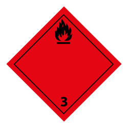 Plaque ADR 3 – Liquides inflammables – Signalétique transport
