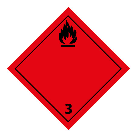 Plaque ADR 3 – Liquides inflammables – Signalétique transport