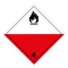 Plaque de Transport ADR 4 - Transport matières inflammables