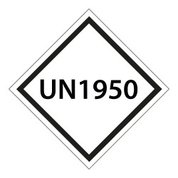 Signalisation de Transport ADR personnalisable - UN1950 - Sur-mesure