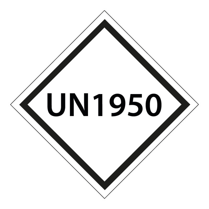 Signalisation de Transport ADR personnalisable - UN1950 - Sur-mesure