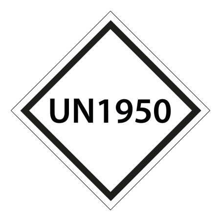 Signalisation de Transport ADR personnalisable - UN1950 - Sur-mesure