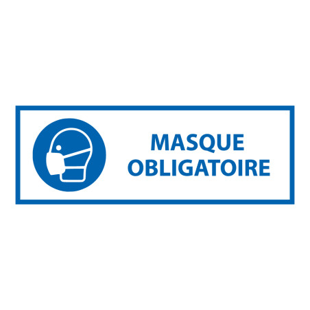 Signalétique EPI - Port du masque obligatoire - ISO 7010
