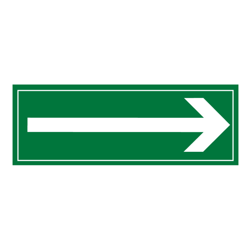 Signalétique d'orientation - Flèche à droite - PVC - 210 x 75 mm