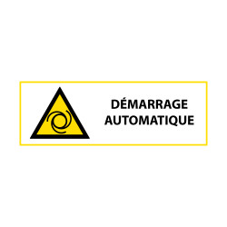 Signalétique de danger - Démarrage automatique - W018 - ISO 7010