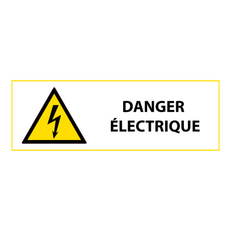 Signalétique de danger - Picto Danger électrique - W012 - ISO 7010