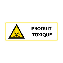 Signalétique de danger - Picto Produit toxique - W002 - ISO 7010
