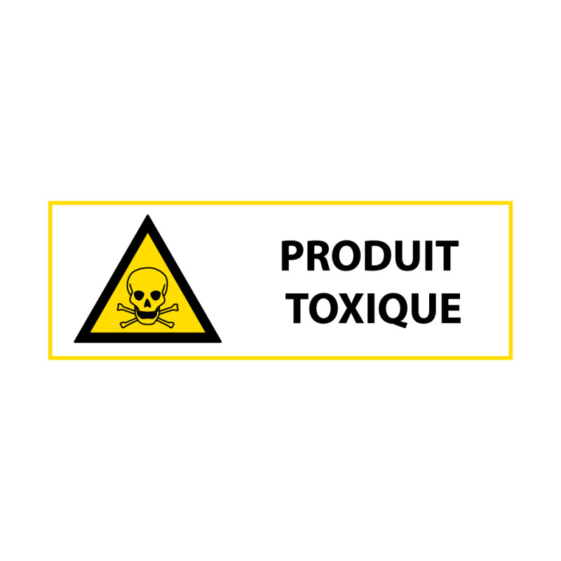 Signalétique de danger - Picto Produit toxique - W002 - ISO 7010
