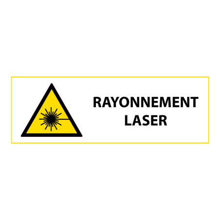 Signalétique de danger - Picto Rayonnement Laser - W004 - ISO 7010