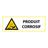 Signalétique de danger - Picto produit corrosif - W023 - ISO 7010