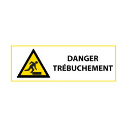 Signalétique de danger - Pictogramme Trébuchement - W007 - ISO 7010