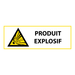 Signalétique de danger - Produit explosif - W002 - ISO 7010