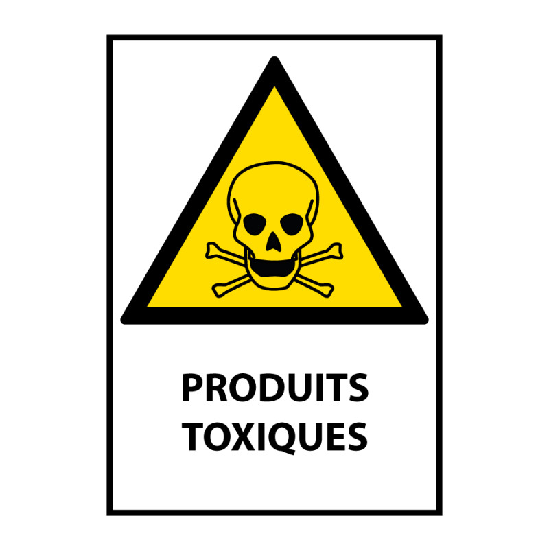 Signalétique de danger - Produits Toxiques - W016 - ISO 7010