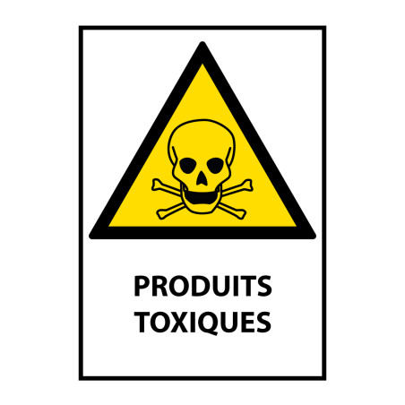 Signalétique de danger - Produits Toxiques - W016 - ISO 7010
