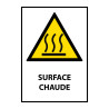 Signalétique de danger - Surface chaude - W017 - ISO 7010