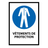 Panneau EPI - Vêtements de protection obligatoires - M010 - ISO 7010
