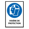 Panneau EPI - Visière de protection obligatoire - M013 - ISO 7001