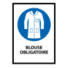 Panneau EPI – Port de la blouse obligatoire – Norme ISO 7001