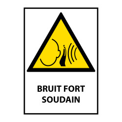 Panneau danger - Bruit fort soudain - W038 - ISO EN 7010A5480924