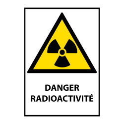 Panneau danger - Danger Radioactivité - W003 - ISO EN 7010