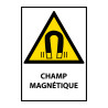Panneau danger champ magnétique – W006 – Conforme norme ISO EN 7010