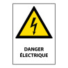 Panneau danger électrique - W012 – Conforme norme ISO EN 7010