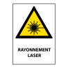 Panneau de danger - Rayonnement laser- W004 - ISO EN 7010