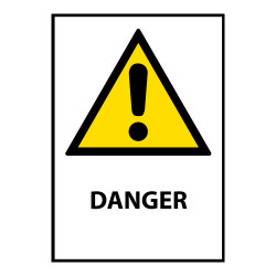 Panneau de danger universel – W001 – Norme ISO EN 7010 sécurité