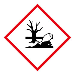 Lot d'étiquettes GHS09 - Danger Environnement - Losange - Vinyle