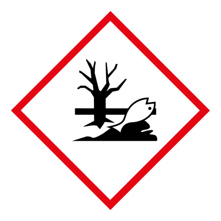 Lot d'étiquettes GHS09 - Danger Environnement - Losange - Vinyle