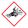 Lot d'étiquettes adhésives GHS01 – Danger Matières explosives – Vinyle