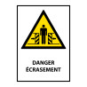 Panneau sécurité - W019 – Danger d’écrasement – ISO EN 7010