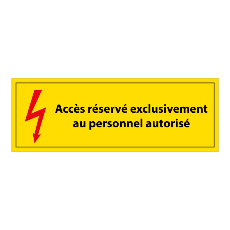 Panneau - Accès Réservé Personnel Autorisé - Vinyle - ISO 7010