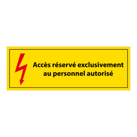 Panneau - Accès Réservé Personnel Autorisé - Vinyle - ISO 7010