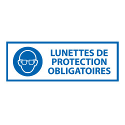 Panneau - EPI - Lunettes de protection Obligatoire - M004