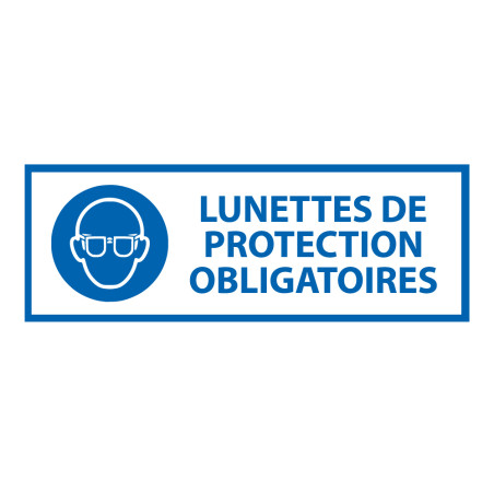 Panneau - EPI - Lunettes de protection Obligatoire - M004