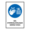 Panneau - Gel hydroalcoolique servez-vous - Vertical A5/A4