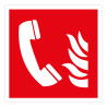 Panneau - Téléphone à utiliser en cas d'incendie - F006 - ISO 7010