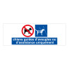 Panneau Chiens guides ou assistance uniquement - 210 x 75 mm