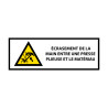 Panneau Danger – Écrasement main presse plieuse – Signalétique