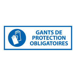 Panneau EPI - Gants protection obligatoires - M009 - ISO 7010