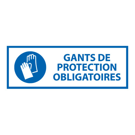 Panneau EPI - Gants protection obligatoires - M009 - ISO 7010