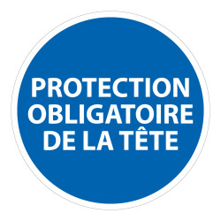 Panneau Obligatoire - EPI- Obligation port casque de sécurité
