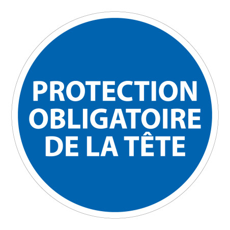 Panneau Obligatoire - EPI- Obligation port casque de sécurité
