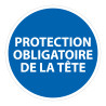 Panneau Obligatoire - EPI- Obligation port casque de sécurité