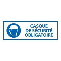 Panneau EPI obligatoire - Casque de sécurité obligatoire - M014
