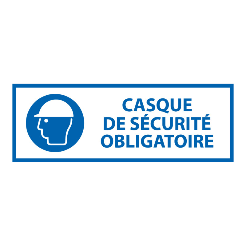 Panneau EPI obligatoire - Casque de sécurité obligatoire - M014